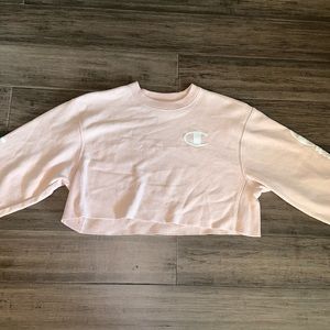 Champion Cropped Reverse Weave Sweatshirt- Size Small